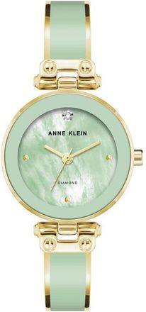 Anne Klein Accented Green Dial Ladies Watch AK/1980MIGB