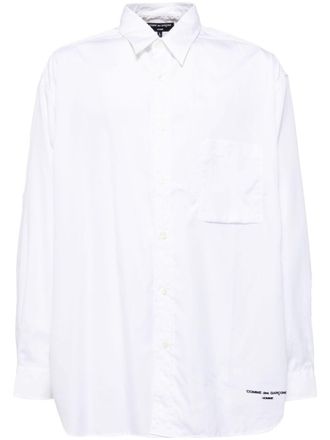 Comme Des Garçons Camicia con logo - Bianco
