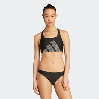 adidas Bustier-Bikini ADIDAS PERFORMANCE BB BK S, Damen, Gr. 32, N-Gr, schwarz, Obermaterial: 78% Polyamid, 22% Elasthan, Bikini-Sets Bustier-Bikini