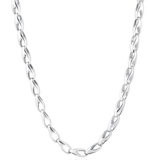 Pompeii3 Mens Designer Seed 14k Gold (39gram) or Platinum (73gram) 5.5mm Link Chain Necklace 20