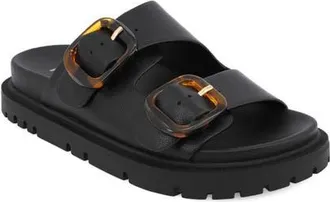 Mia Alttar Slide Sandal in Black/tort at Nordstrom, Size 9.5