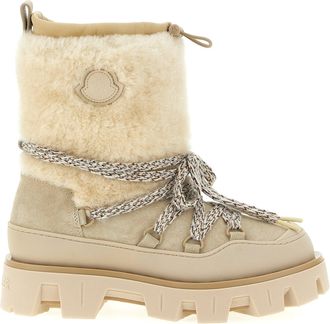 Moncler Peak AprèS Stivali E Stivaletti Beige-Donna