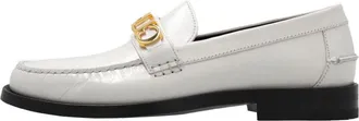 Gucci (WMNS) Gucci Loafer with Metal Gucci logo White 700036-D3V00-9022