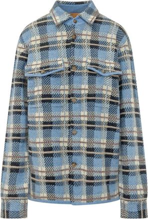 Guest In Residence Camisa de Trabajo a Cuadros - Jackets - Mujer - Azul - S