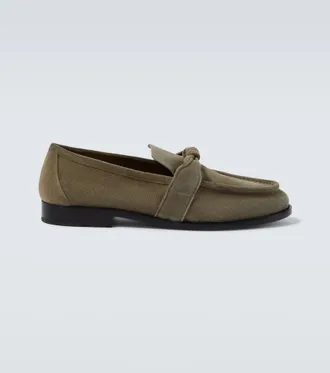 Bottega Veneta Astaire Knot suede loafers