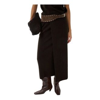 Gestuz GZmanzi Skirt - Skirts - Mujer - Marr&oacute;n - 2XS