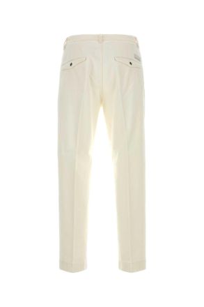 Nine In The Morning Mens Tim Trousers White Cotton