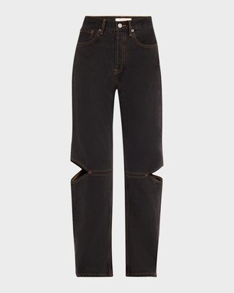 Still Here Cowgirl Cut-Out Jeans