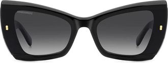 Dsquared2 D2 0170/S Zonnebrillen - Dames - Zonnebrillen - Zwart - 63 MM - Accessoires