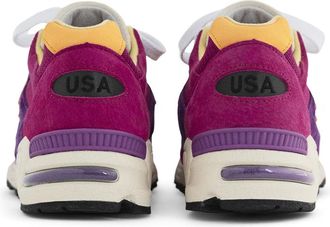 New Balance Mens Suede And Mesh Sneaker Purple Rubber