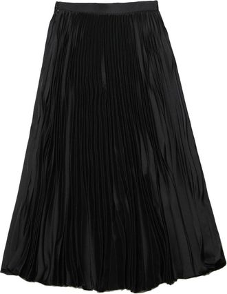Jil Sander Pleated Midi Skirt - Black