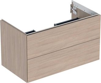Keramag Geberit One Mueble Bajo Lavabo, 2 Cajones, 88.8x50.4x47cm