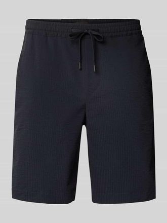Strellson Regular Fit Shorts mit Strukturmuster Modell Kaji in Marine, Gr&ouml;&szlig;e 32