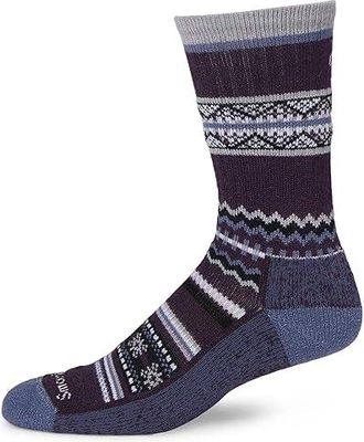 Smartwool Everyday Snowed In Sweater Crew Socks Knee High Socks Shoes Chalk Violet : LG (US Mens Shoe 9-11.5 - Womens Shoe 10-12.5)