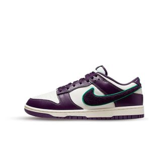 Nike Fitness, Heren, Veelkleurig, 43 EU, Leer, Dunk Low Chenille Swoosh