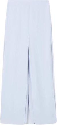 Emporio Armani Skirt Culottes - Dames - Wijde Broeken - Blauw - S - Broeken