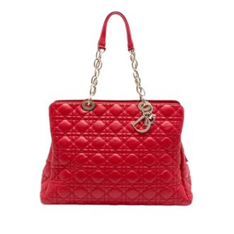 Dior Pre-owned Shoulder Bags, female, Red, Size: ONE SIZE Pre-owned Lady Soft Shopping Tote