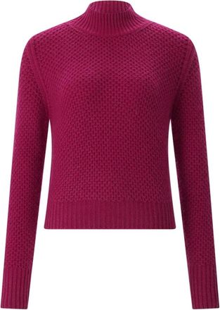 Iris Von Arnim Truien & Vesten, Dames, Roze, M, Kasjmier, Gestructureerde Kasjmier Pullover