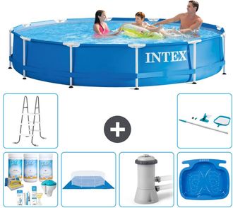 Intex Piscina Con Estructura Redonda - 366x76 Cm - 7-piezas S21011