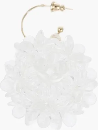 Simone Rocha Single Earring with Clear Floral Design Pendant size Unica