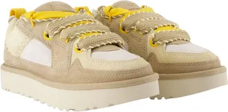 UGG Womens Lo Lowmel Biarritz Sneaker Beige Lambskin