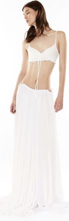 Mother of All Helena Maxi Skirt in White at Nordstrom, Size X-Small
