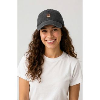 Dalix Sourdough Dad Cap in Washed Black at Nordstrom