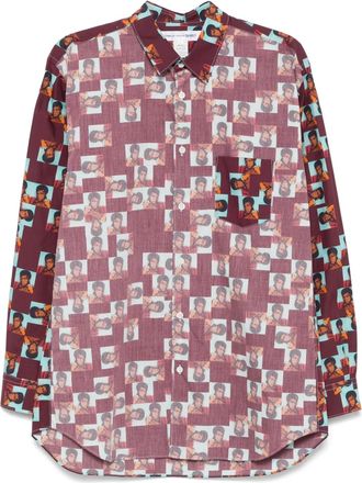 Comme Des Garçons Camicia con stampa - Viola