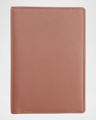Royce Leather Personalized Leather RFID-Blocking Passport Wallet with Vaccine Card Pocket