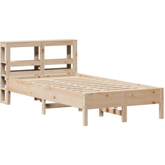 vidaXL Estructura De Cama Sin Colch&oacute;n Madera Maciza Pino 75x190 Cm Vidaxl