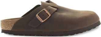 Birkenstock Mules Boston con fibbia - Marrone