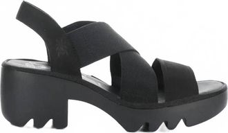 FLY London Womens Taji 520 Crossover Sandal In Black