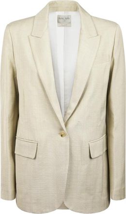 Forte_Forte Viscose Hopsack Jacket - Dames - Blazers - Beige - M - Jassen