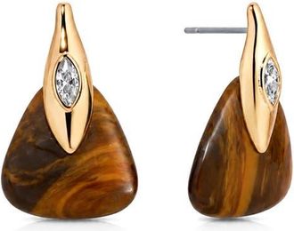 Ettika Tigers Eye Solstice Stud Earrings in Tigers Eye at Nordstrom