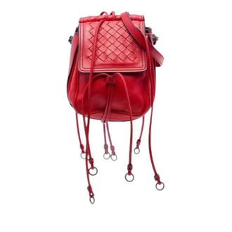 Bottega Veneta Tweedehands leren schoudertassen - Dames - Pre-owned - Rood - Maat: ONE Size Leer