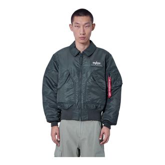 Alpha Industries CWU 45 Heritage Bomberjack - Heren - Jassen - Grijs - Maat: 2XL Zijde