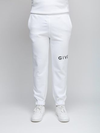 Givenchy Logo-Embroidered Cotton Joggers - White