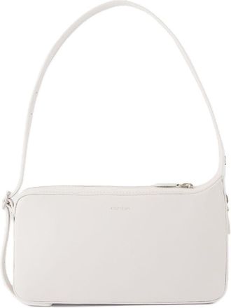 Courr&egrave;ges Womens Leather Shoulder Bag White Calfskin