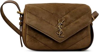 Saint Laurent Loulou Toy Cross Body In Matelass&eacute; Suede