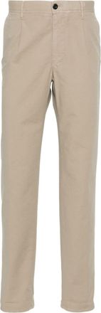 Incotex tapered cotton trousers - men - Cotton/Cotton/Elastane - 34 - Neutrals