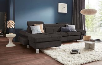 Exxpo Sofa Fashion Ecksofa »Fiji, hochwertige Detailverarbeitung im Sitz und Rücken, L-Form« bequem durch Kopf- und Armteilverstellung, wahlweise mit Bettfunktion