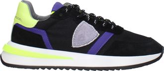Philippe Model Sneakers Tropez 2.1 Donna Tessuto Nero/Giallo Fluo