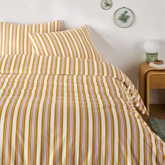 La Redoute Interieurs Beddengoed set 30% gerecycled katoen, rechthoekige kussensloop, DAIRIS