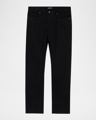 Tom Ford Mens Stretch Denim Straight-Fit Jeans