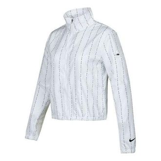 Nike (WMNS) Nike Icon Clash Jkt Casual Sports Stand Collar Woven White Jacket DD6010-100