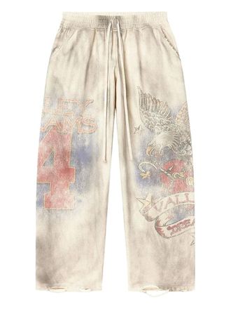 Vale Nostalgia graphic-print track pants - Beige
