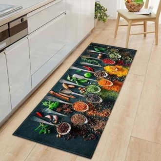 OEM [mai Usato]tappetino Da Cucina Antiscivolo E Lavabile, 60 X 180 Cm. Adatto Anche Per Bagni E Pavimenti