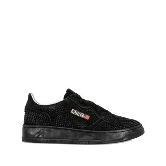 Autry Medalist Low Crystal - Dames - Sneakers - Zwart - 41 EU - Katoen - Schoenen