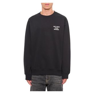 Dr&ocirc;le de Monsieur Hoodies & sweatvesten, Heren, Zwart, XL, Katoen, Le Sweatshirt Slogan