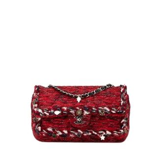 Chanel Pre-owned Double Flap Shoulder Bag - Dames - Pre-owned - Rood - Maat: ONE Size Leer